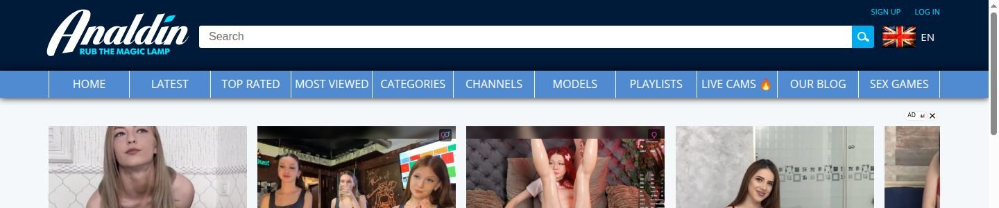 Bandeau et recherche sur Analdin.